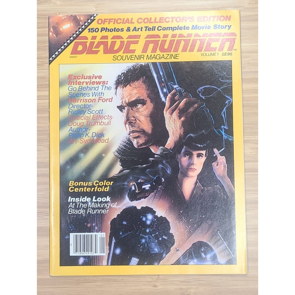 Blade Runner Souvenir Magazine Volume 1  Official Collector's Edition 1982